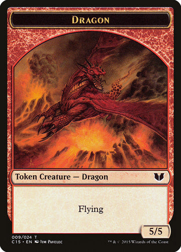 Dragon // Dragon Double-Sided Token [Commander 2015 Tokens] - 0