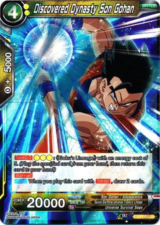 Descubrimiento de la dinastía Son Gohan (BT4-083) [Guerra colosal] 