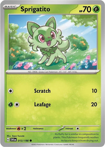 Sprigatito (013/198) (Colección Paldea) [Scarlet &amp; Violet: Base Set]  - 0