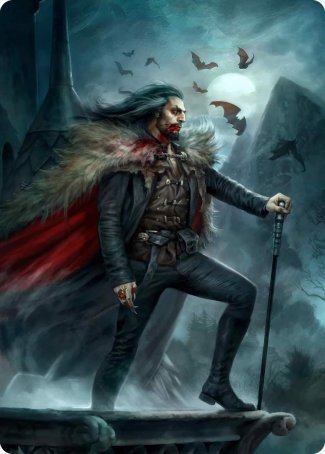 Tarjeta de arte de Drácula, inmortal de sangre [Serie de arte de Innistrad: Crimson Vow] 