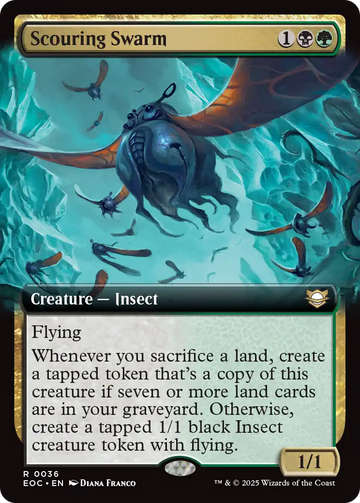 Scouring Swarm (Extended Art) [Edge of Eternities Commander]
