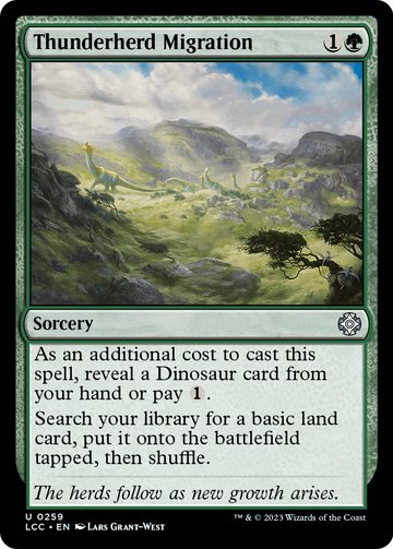 Migración de la manada del trueno [Las cavernas perdidas de Ixalan, comandante] 