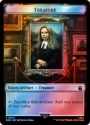 Warrior // Treasure (0060) Double-Sided Token (Surge Foil) [Doctor Who Tokens]-2