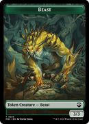 Beast (0015) (Ripple Foil) // Insect (0025) Double-Sided Token [Modern Horizons 3 Commander Tokens]-1