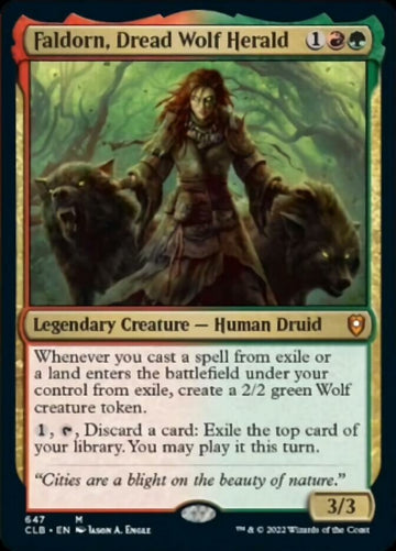Faldorn, heraldo del lobo temible [Commander Legends: Battle for Baldur's Gate] 