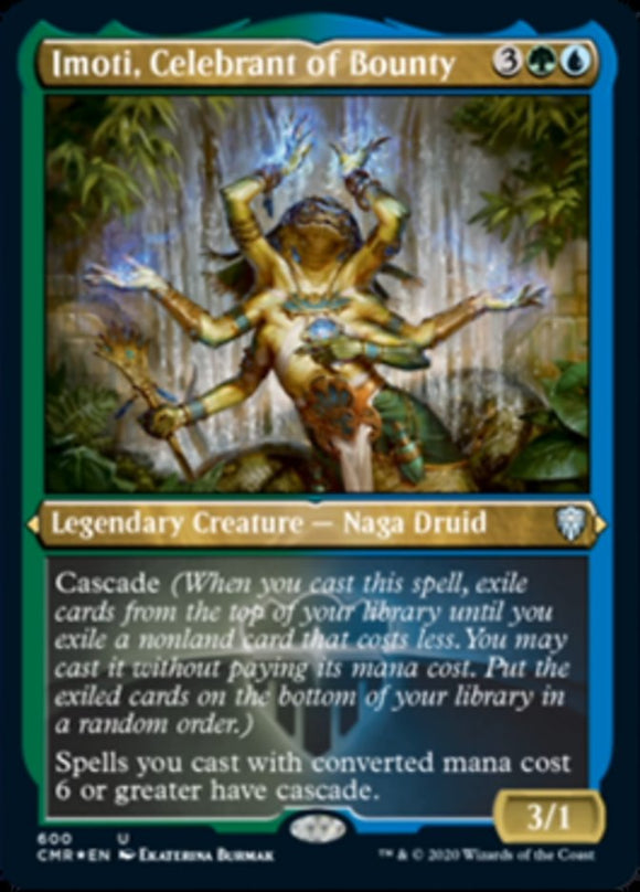Imoti, Celebrante de la Generosidad (Grabado) [Commander Legends] 