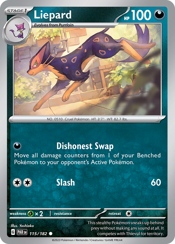 Liepard (115/182) [Scarlet &amp; Violet: La grieta de la paradoja] 