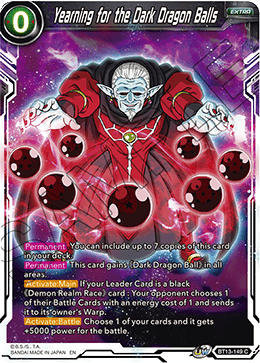 Anhelo por las Dragon Balls Oscuras (Común) (BT13-149) [Supreme Rivalry] 