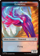 Fractal (0004) // Elemental (0002) Double-Sided Token [Secrets of Strixhaven Tokens]-2