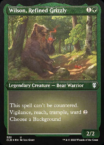 Wilson, Grizzly refinado (grabado en lámina) [Commander Legends: Battle for Baldur's Gate] 