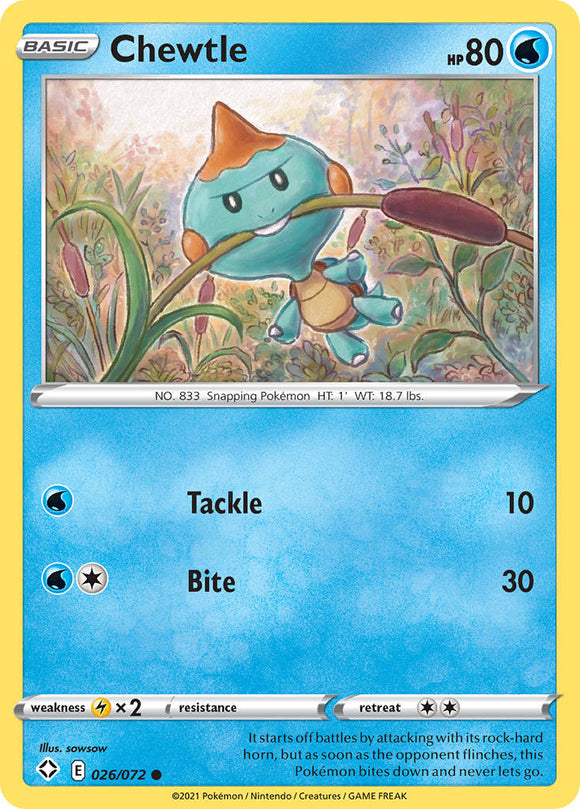 Chewtle (026/072) [Espada y escudo: Destinos brillantes] 