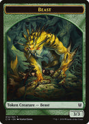 Beast // Ogre Double-Sided Token [Commander 2016 Tokens]-1
