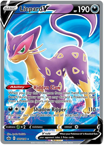 Liepard V (180/198) [Espada y escudo: reinado escalofriante] 