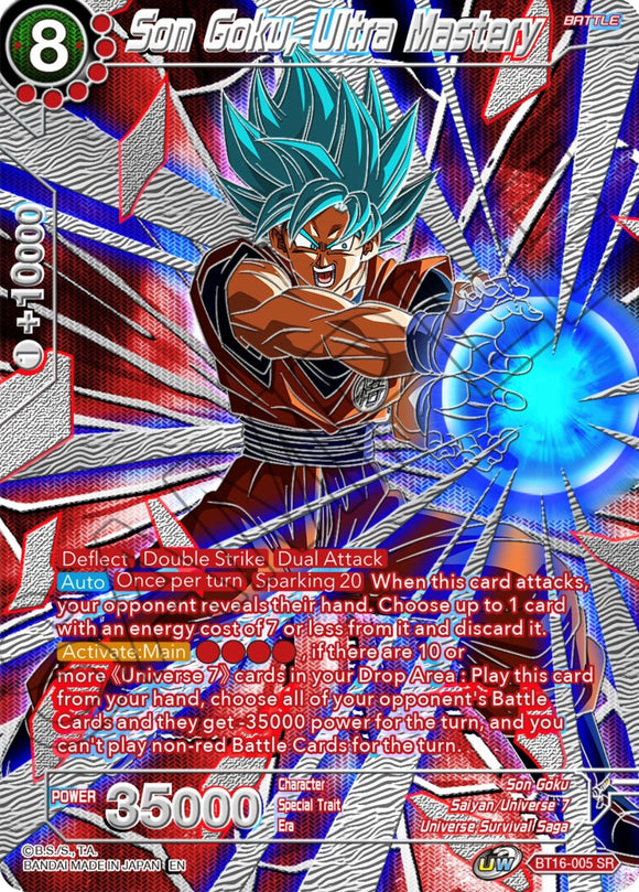 Son Goku, Ultra Maestría (BT16-005) [Selección del Coleccionista Vol. 3] 