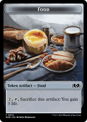 Beast // Food (0012) Double-Sided Token [Wilds of Eldraine Tokens] - 0