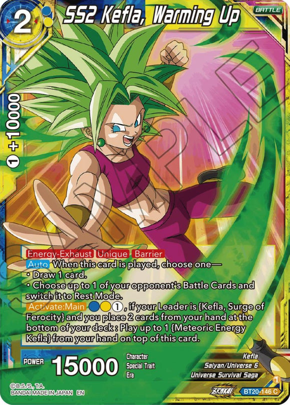 SS2 Kefla, calentamiento (BT20-146) [Potencia absorbida] 