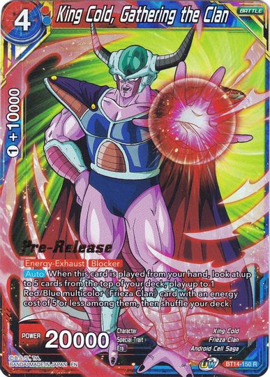 King Cold, reuniendo al clan (BT14-150) [Promociones de prelanzamiento de Cross Spirits] 