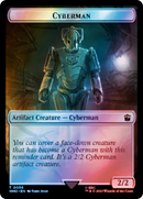 Fish // Cyberman Double-Sided Token (Surge Foil) [Doctor Who Tokens]-2