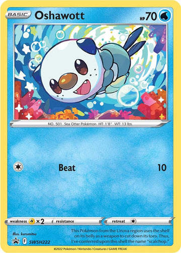 Oshawott (SWSH222) [Promociones de Sword &amp; Shield: Black Star] 