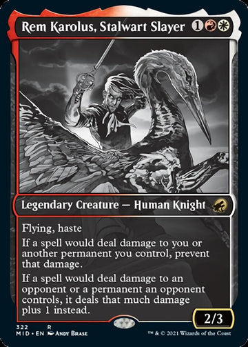Rem Karolus, el cazador incondicional (Showcase Noche eterna) [Innistrad: Cacería de medianoche] 
