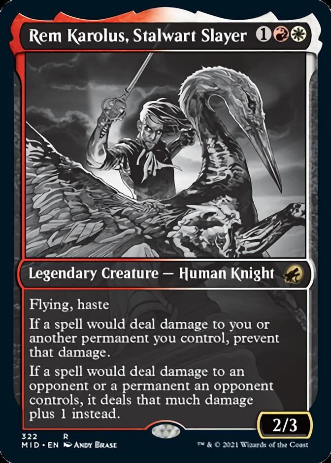 Rem Karolus, Stalwart Slayer (Showcase Eternal Night) [Innistrad: Midn