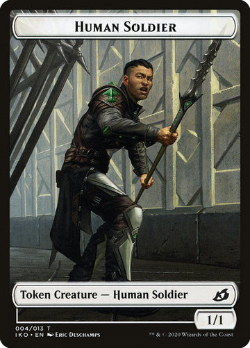 Beast // Human Soldier (004) Double-Sided Token [Ikoria: Lair of Behemoths Tokens] - 0