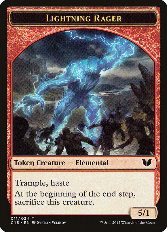Lightning Rager // Ficha de doble cara de Lightning Rager [Fichas de Commander 2015] 