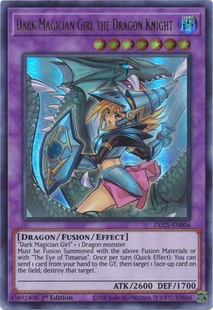Chica maga oscura, la caballero dragón (arte alternativo) (morado) [DLCS-EN006] Ultra rara 