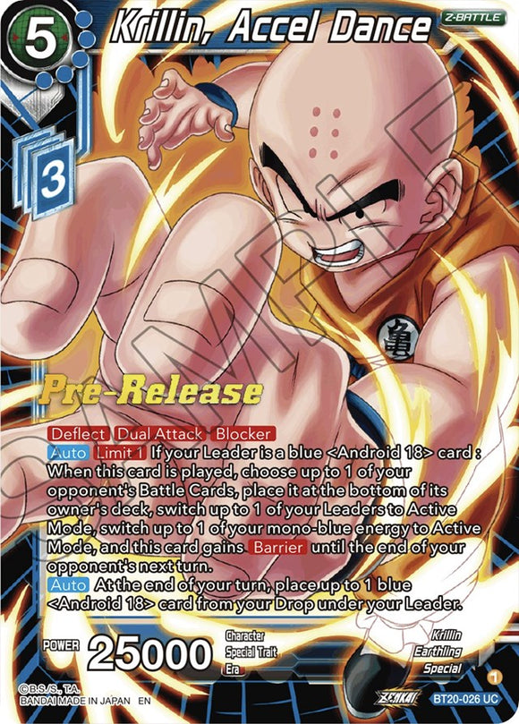 Krillin, Accel Dance (BT20-026) [Promociones de prelanzamiento de Power Absorbed] 