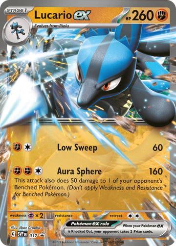 Ex de Lucario (017) [Scarlet &amp; Violet: Black Star Promos] 
