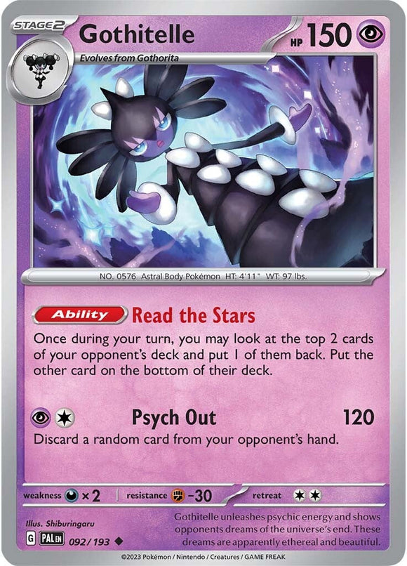 Gothitelle (092/193) [Scarlet &amp; Violet: Paldea evolucionada] 