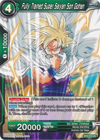 Super Saiyan Son Gohan completamente entrenado (BT2-074) [Union Force] 