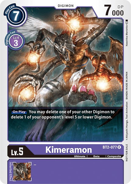 Kimeramon [BT2-077] (Prelanzamiento de Battle of Omni) [Promociones especiales de lanzamiento] 