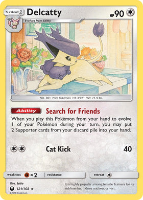 Delcatty (121/168) (Exclusiva de la baraja temática) [Sol y Luna: Tormenta celestial] 