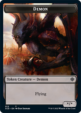 Demon // Demon Double-Sided Token [Starter Commander Decks] - 0