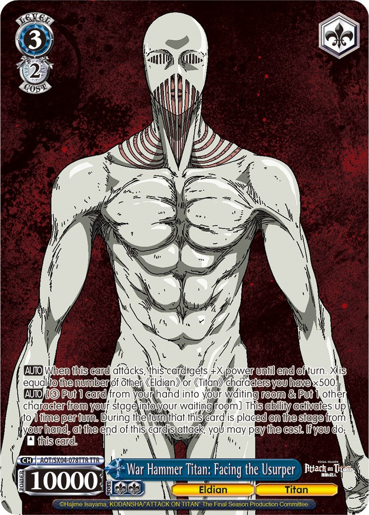 War Hammer Titan: Facing the Usurper (Foil) [Attack On Titan: Final Season]