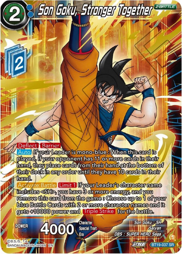 Son Goku, más fuertes juntos (BT19-037) [La ambición del luchador] 