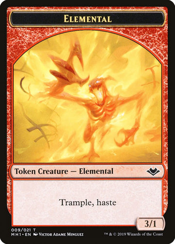 Bird (003) // Elemental (009) Double-Sided Token [Modern Horizons Tokens] - 0