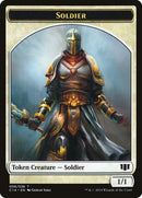 Soldier // Spirit Double-Sided Token [Commander 2014 Tokens]-1