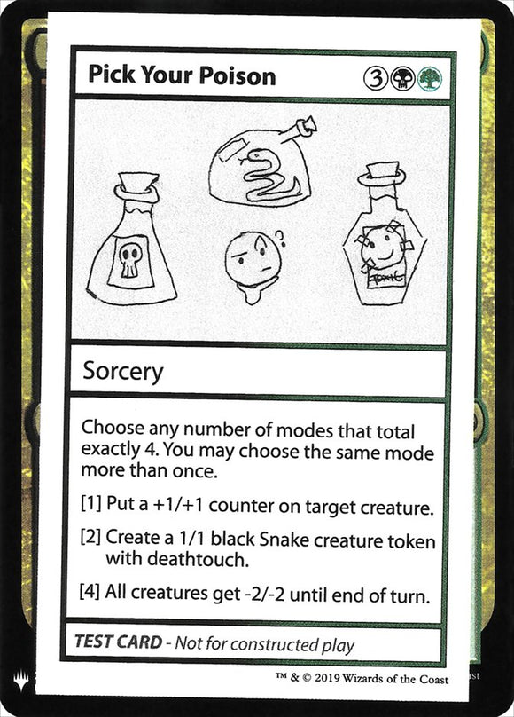 Pick Your Poison [Mystery Booster Playtest Cards]