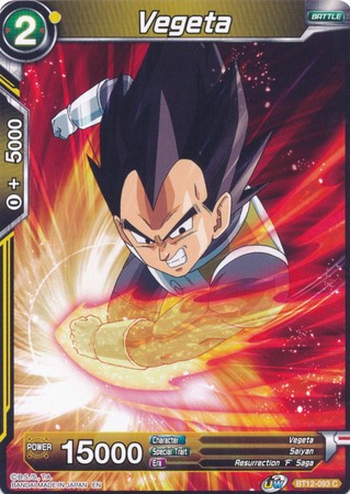 Vegeta (BT12-093) [Rejuvenecimiento vicioso] 