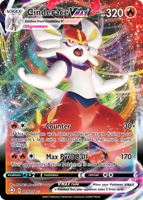 Cinderace VMAX (019/072) [Espada y escudo: Destinos brillantes] 