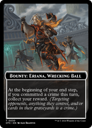 Bounty: Eriana, Wrecking Ball // Bounty Rules Double-Sided Token [Outlaws of Thunder Junction Commander Tokens]-1