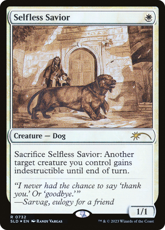 Salvador desinteresado (boceto) [Promociones de Secret Lair] 