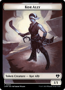 Dragon // Kor Ally Double-Sided Token [Commander Masters Tokens]-2