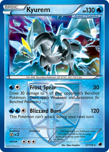 Kyurem (31/116) [Blanco y negro: congelamiento de plasma] 