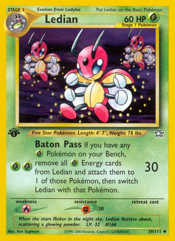 Ledian (39/111) [Neo Génesis 1.ª edición] 