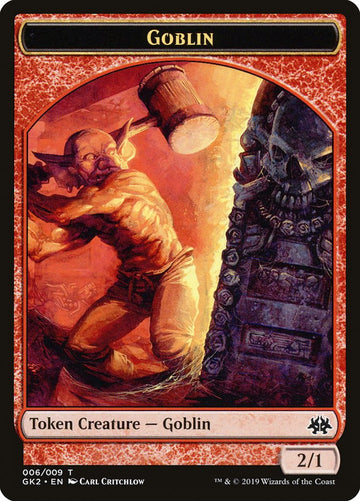 Dragon // Goblin Double-Sided Token [Ravnica Allegiance Guild Kit Tokens] - 0