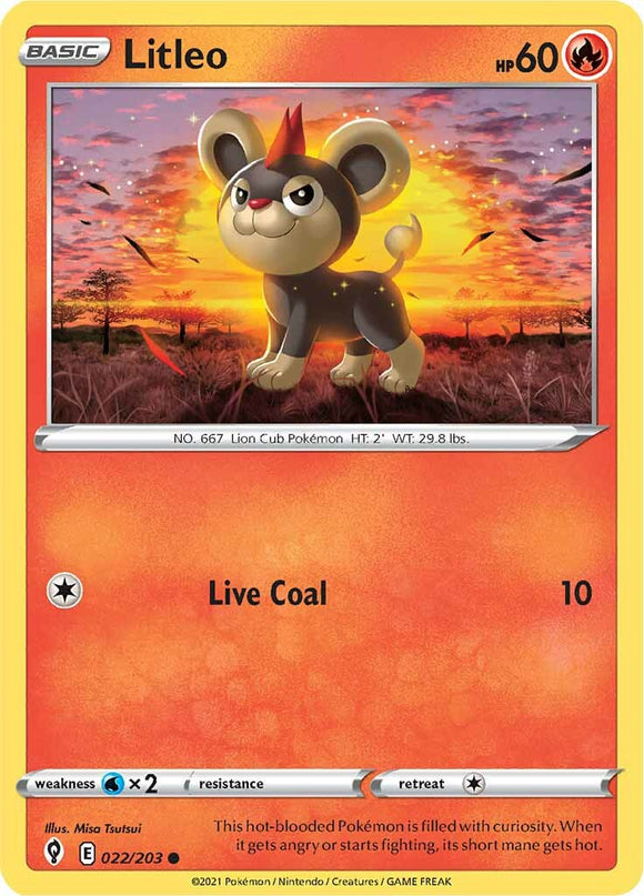 Litleo (022/203) [Espada y escudo: cielos en evolución] 