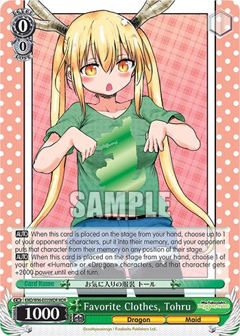 Ropa favorita, Tohru [La doncella dragón de la señorita Kobayashi] 
